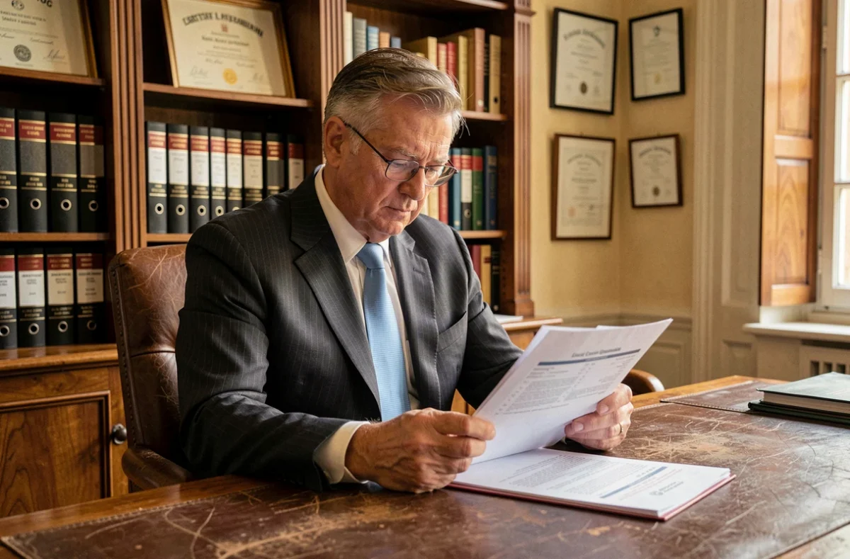 Expert de ACE Crédit analysant un dossier de consolidation de crédits dans un bureau classique français